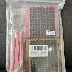 Pink Eyelash Extension Kit